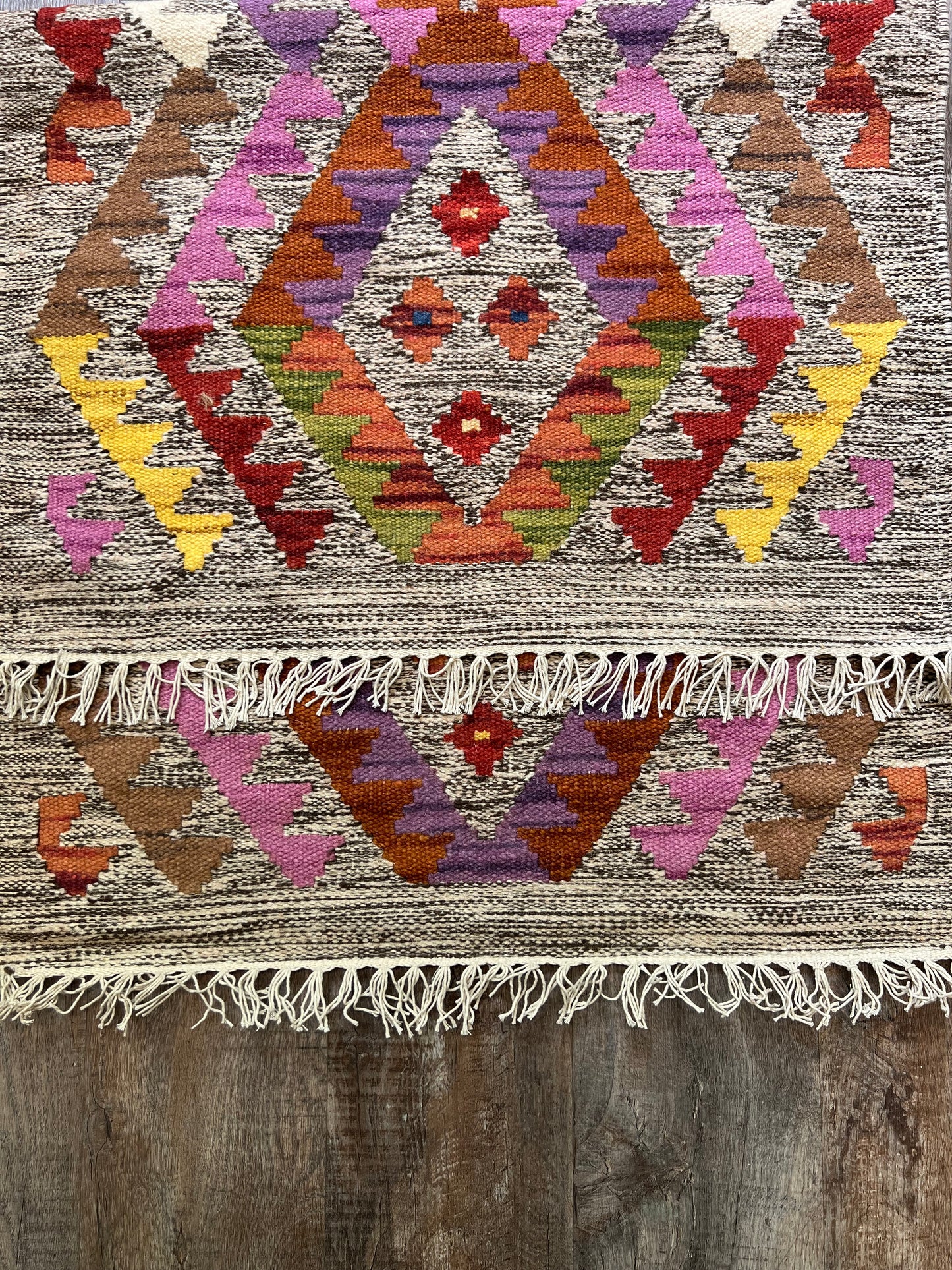 Aztec multi diamond rug