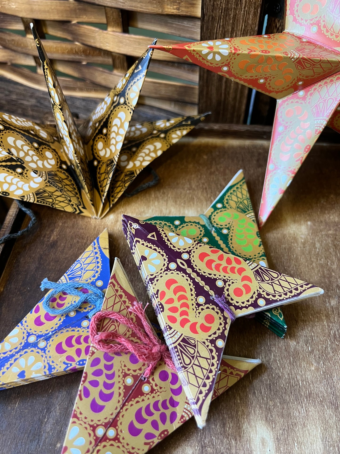 Handcrafted Paper Star Decorations