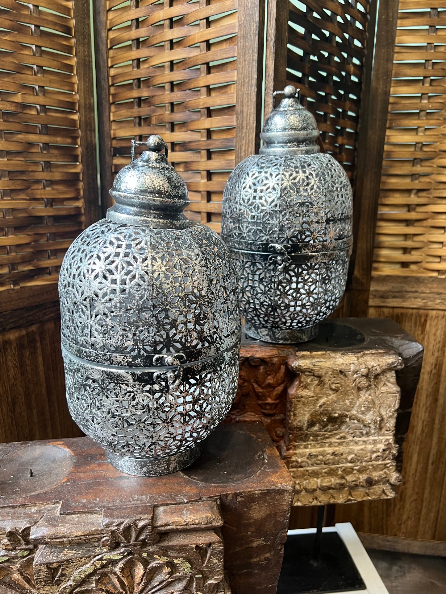 Floral Cutwork Lantern
