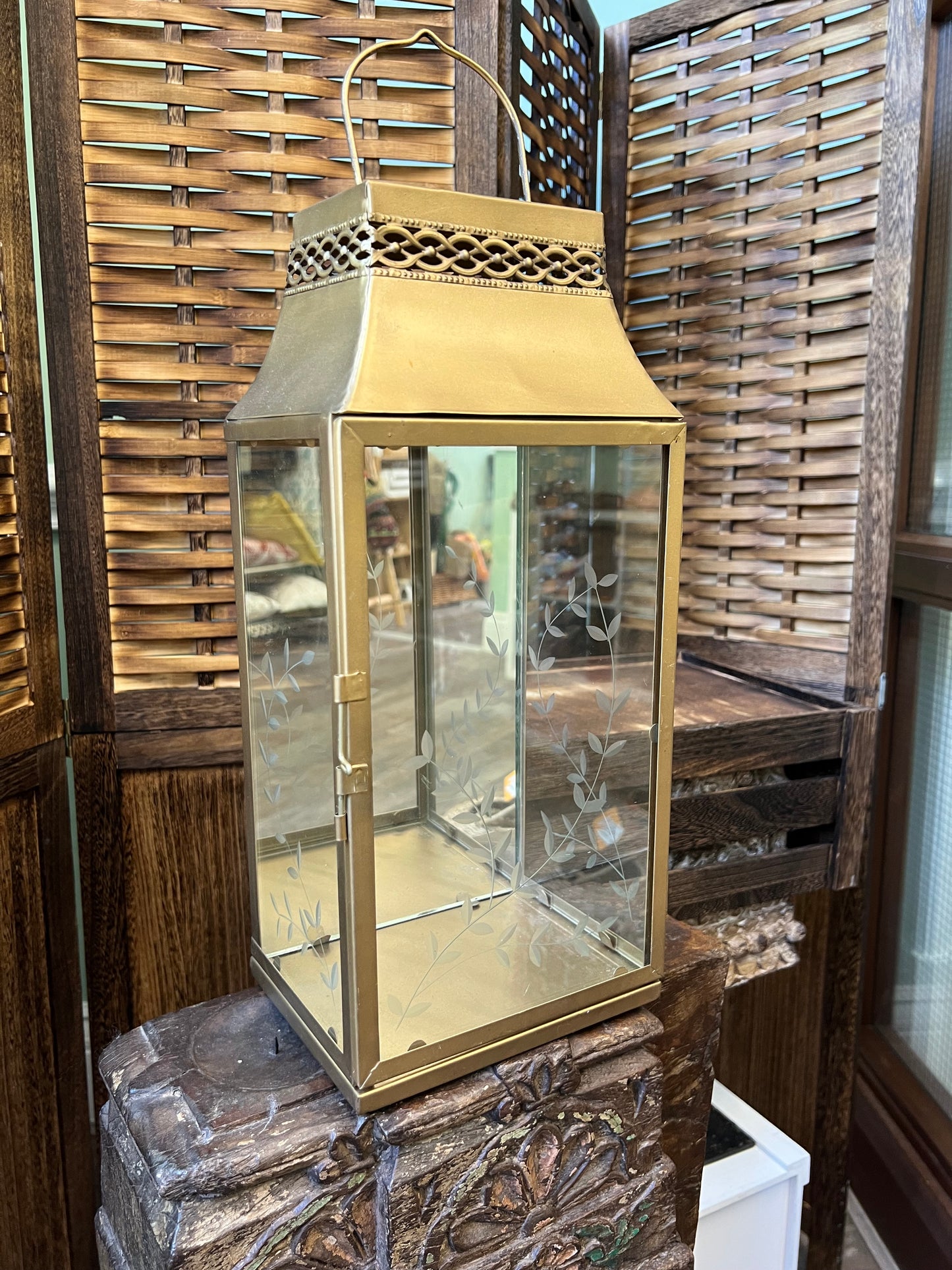 Gold Leaf Etched Lanterns