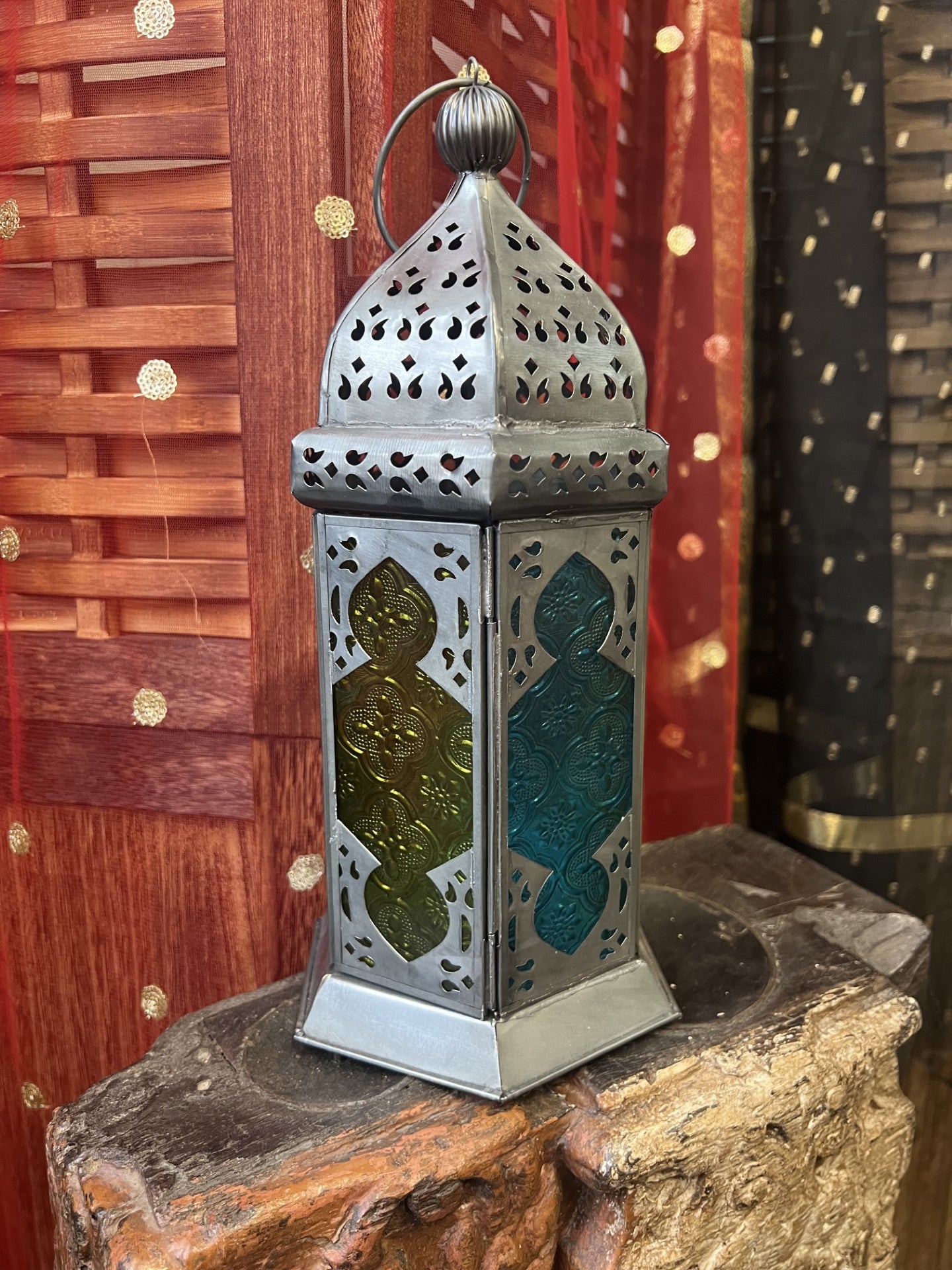 Moroccan Style Tonal Glass Lantern