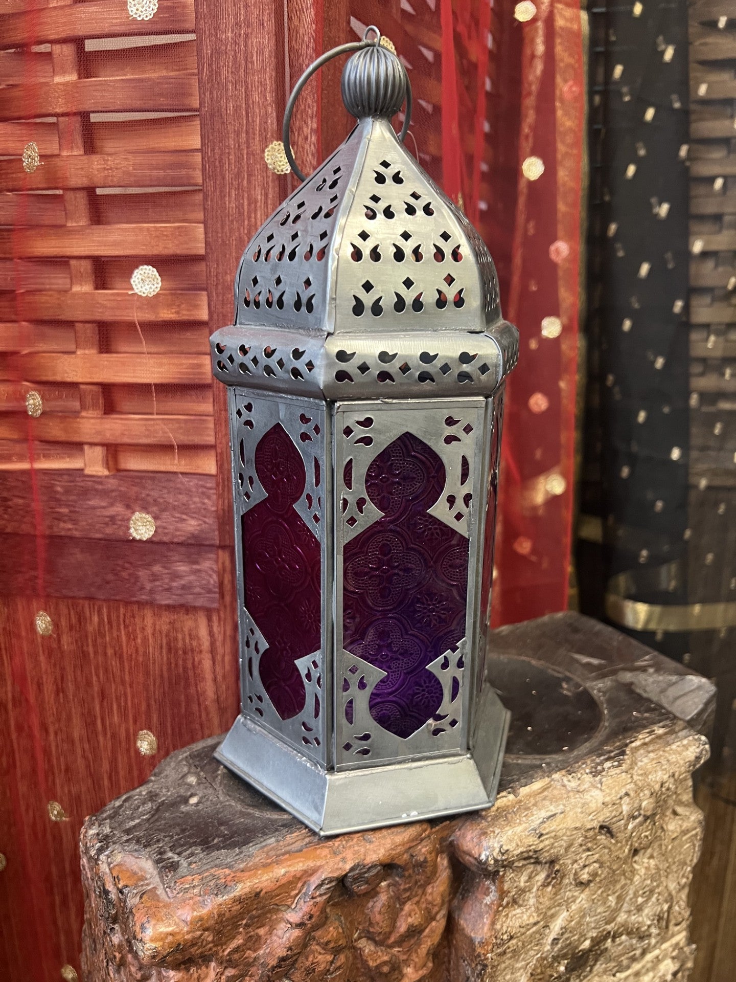 Moroccan Style Tonal Glass Lantern