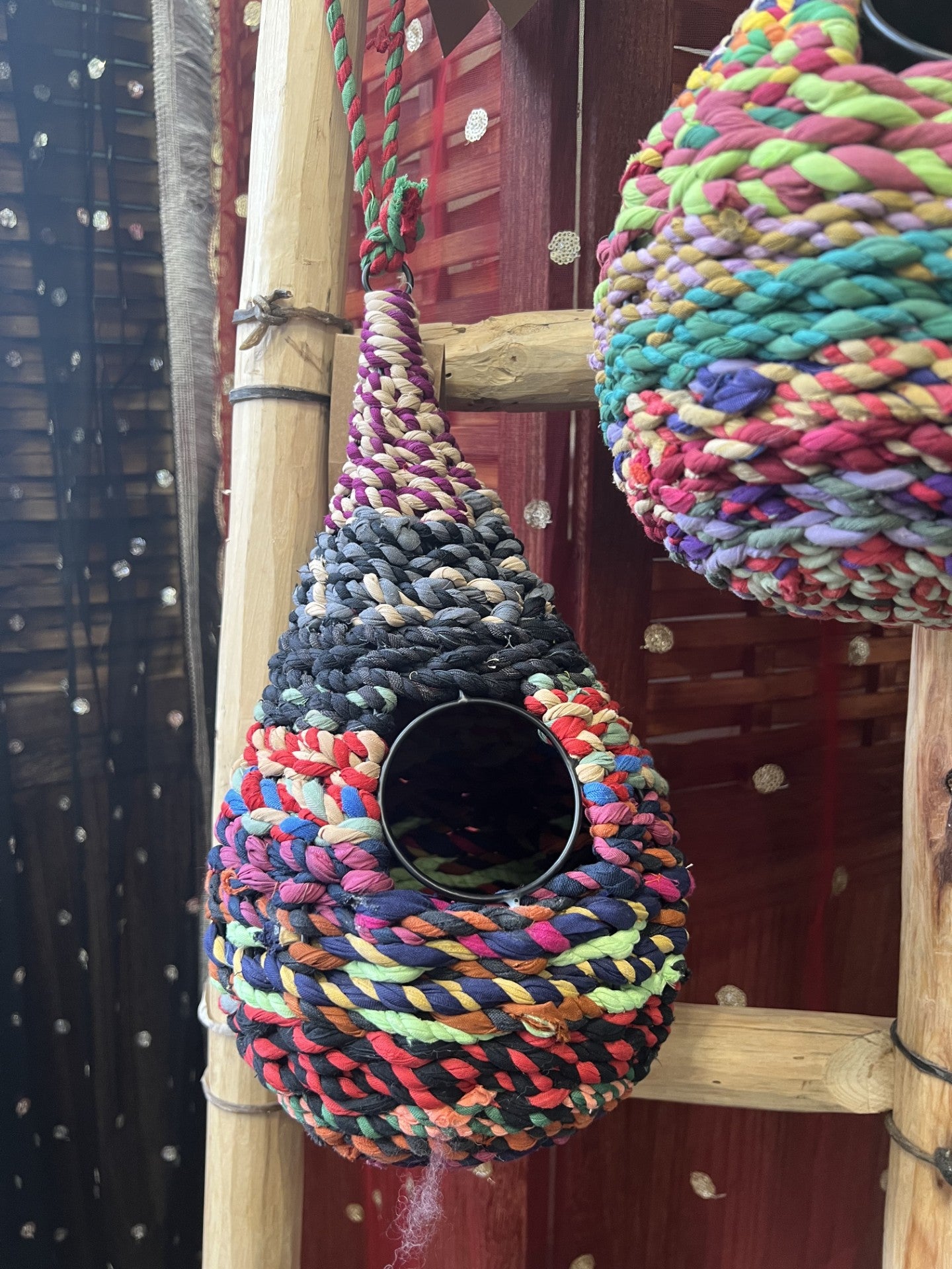 Recycled Sari Birdhouse