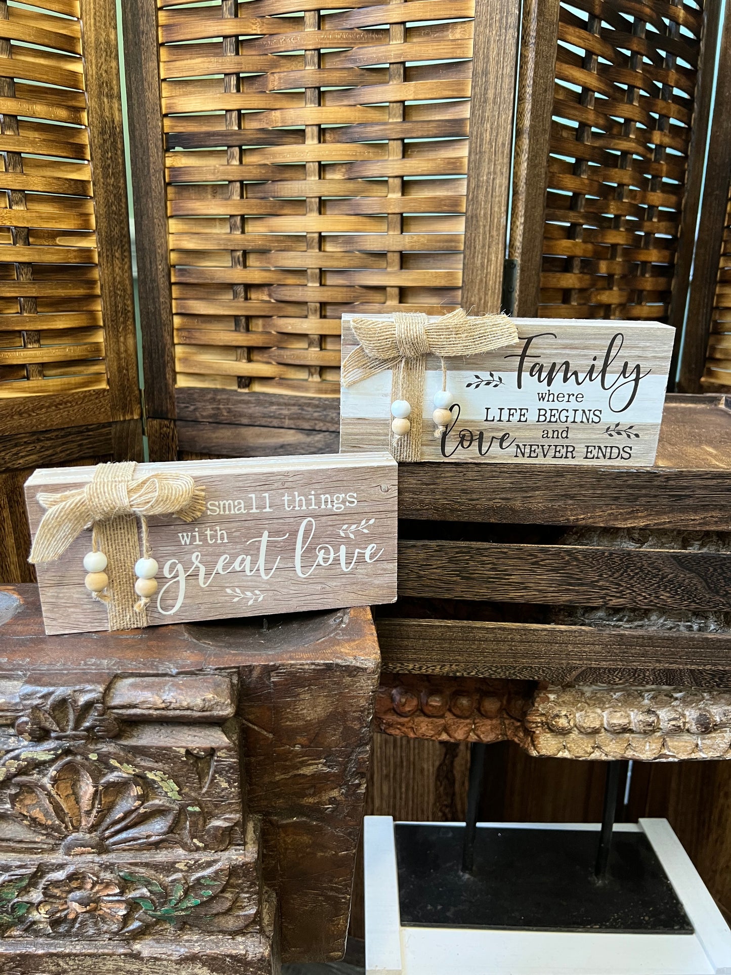 Wooden Message Plaques