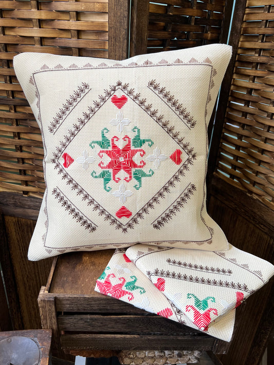 Embroidered Cushion Cover