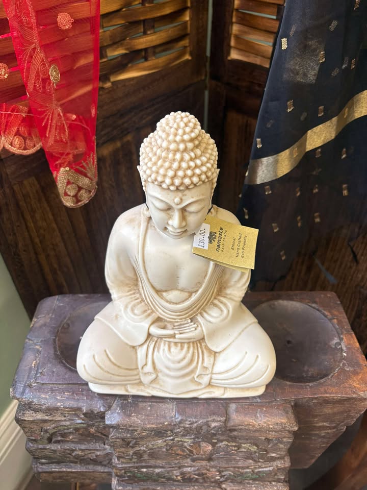 Namaste Sitting Resin Buddha