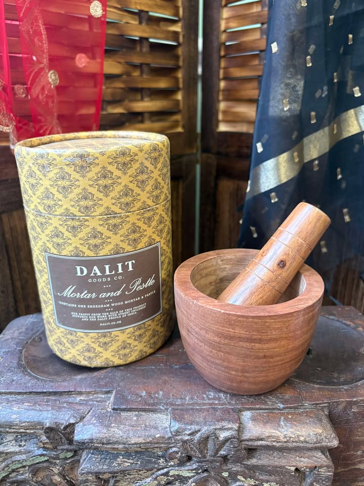 Dalit Wooden Pestle and Mortar