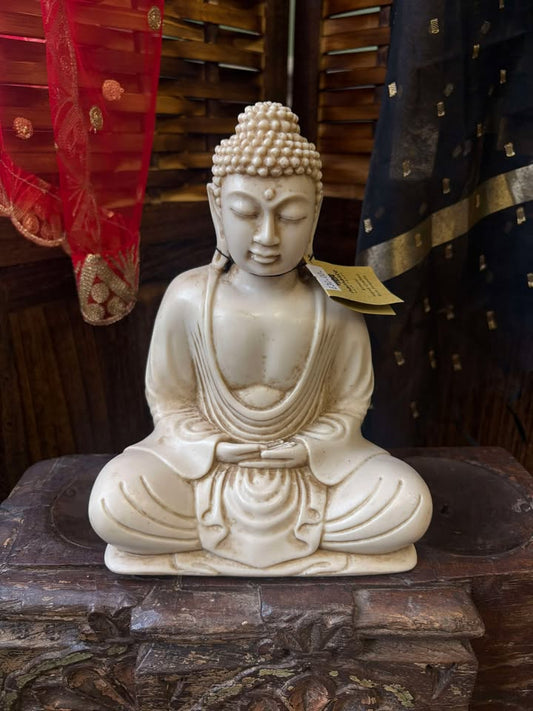 Namaste Sitting Resin Buddha