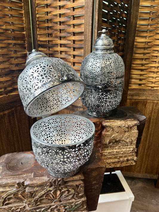 Floral Cutwork Lantern