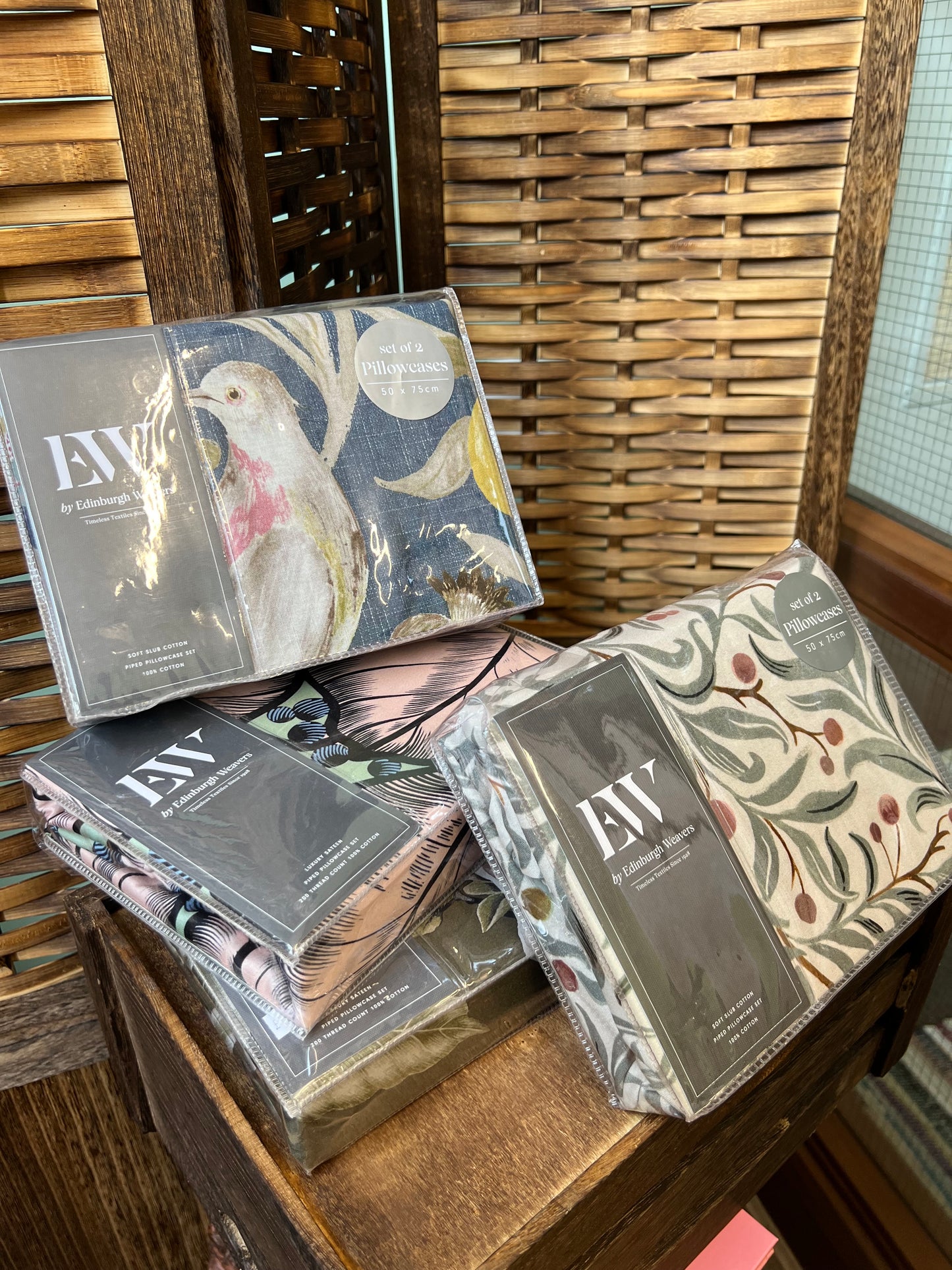 Edinburgh Weavers Patterned Pillowcases