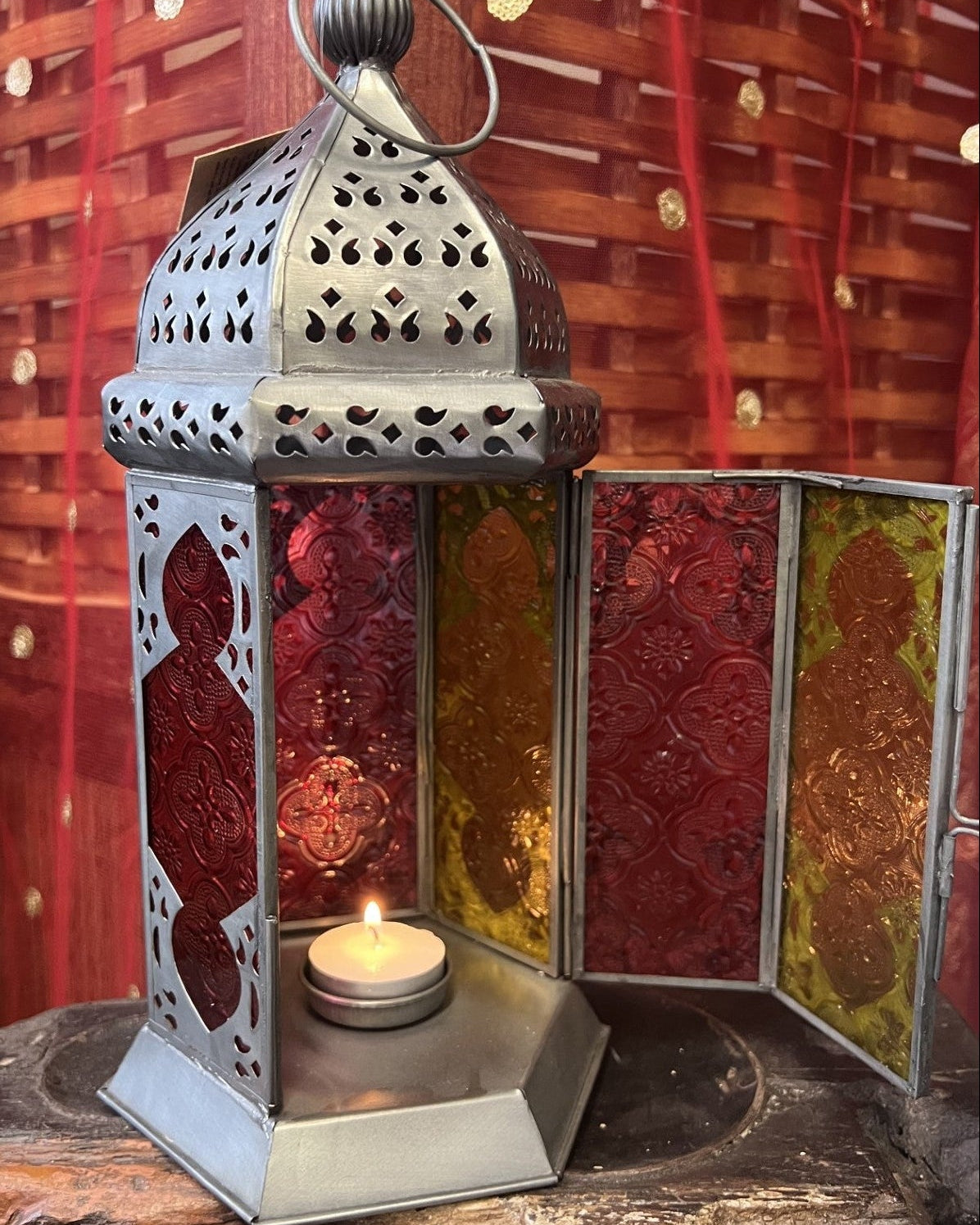 Moroccan Style Tonal Glass Lantern