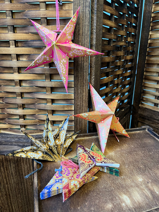 Handcrafted Paper Star Decorations