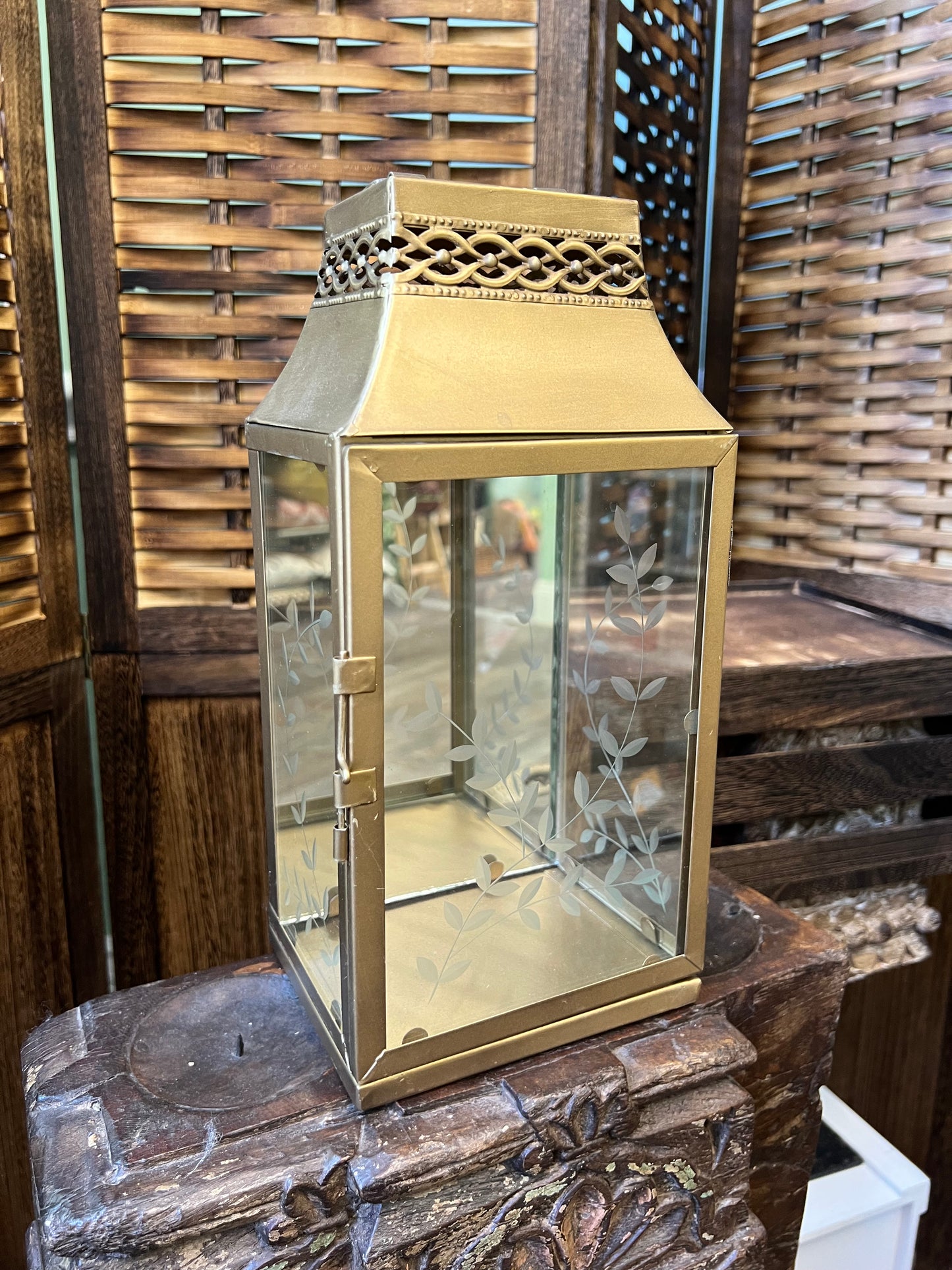 Gold Leaf Etched Lanterns
