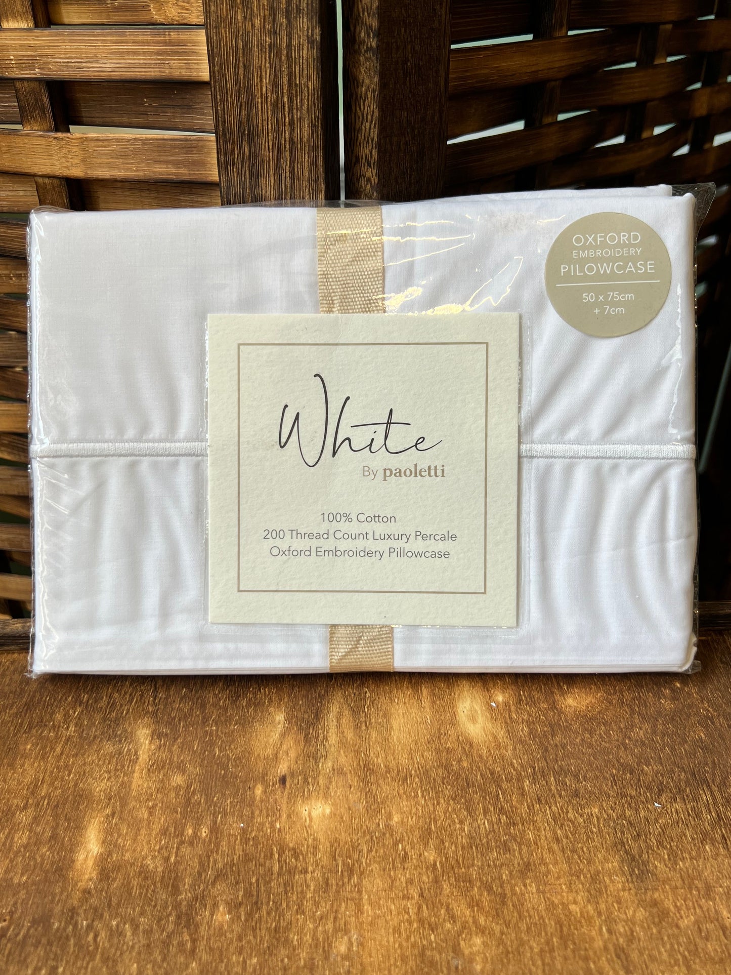White Paolettj Pillowcase