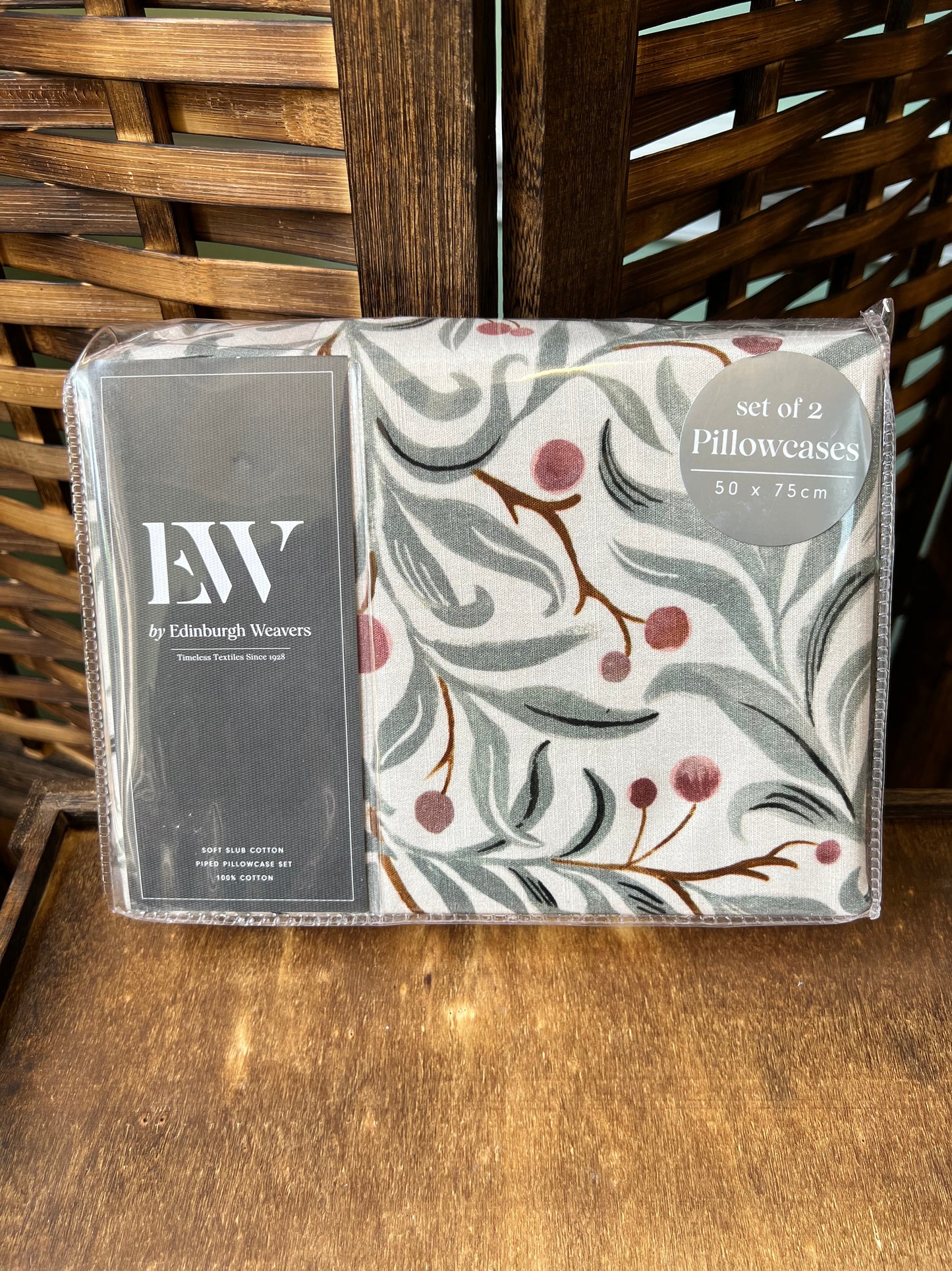 Edinburgh Weavers Patterned Pillowcases